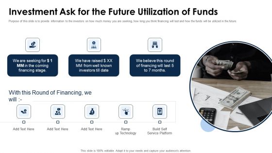 Mapme Fundraising Pitch Deck Investment Ask For The Future Utilization Of Funds Rules PDF