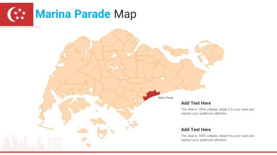 Marina Parade Map PowerPoint Presentation PPT Template PDF