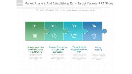 Market Analysis And Establishing Early Target Markets Ppt Slides