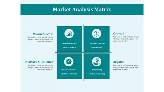 Market Analysis Matrix Ppt PowerPoint Presentation Slides File Formats