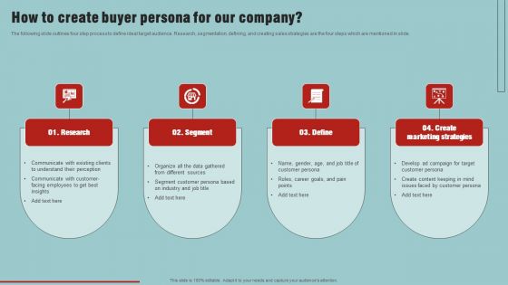 Market Analysis Overview And Different Categories How To Create Buyer Persona For Our Company Mockup PDF