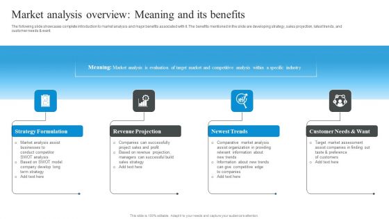 Market Analysis Overview Meaning And Its Benefits Market Evaluation Of IT Industry Download PDF