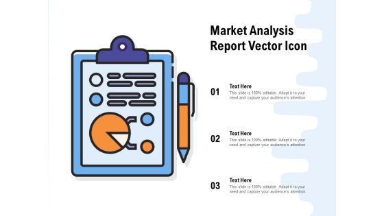 Market Analysis Report Vector Icon Ppt PowerPoint Presentation Infographic Template Vector