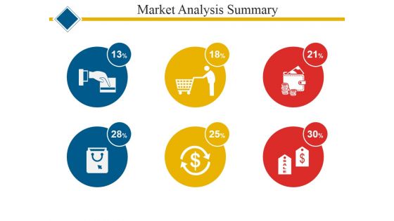 Market Analysis Summary Ppt PowerPoint Presentation Icon Shapes