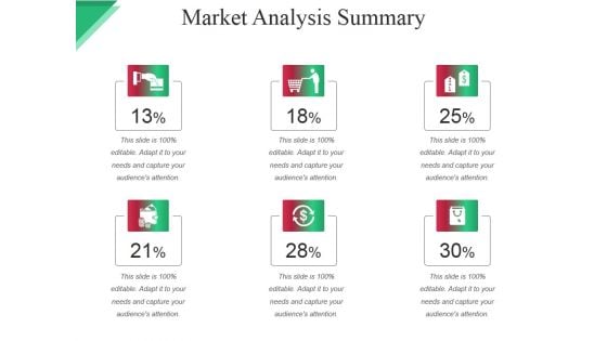 Market Analysis Summary Ppt PowerPoint Presentation Infographic Template Example File