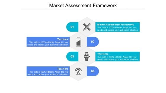 Market Assessment Framework Ppt PowerPoint Presentation Infographic Template Grid Cpb