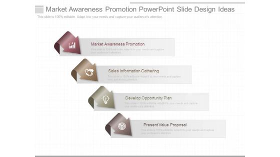 Market Awareness Promotion Powerpoint Slide Design Ideas