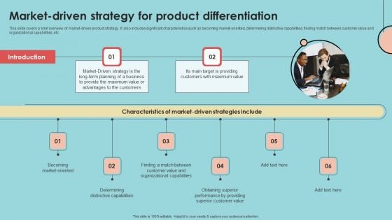 Market Driven Strategy For Product Differentiation Formats PDF