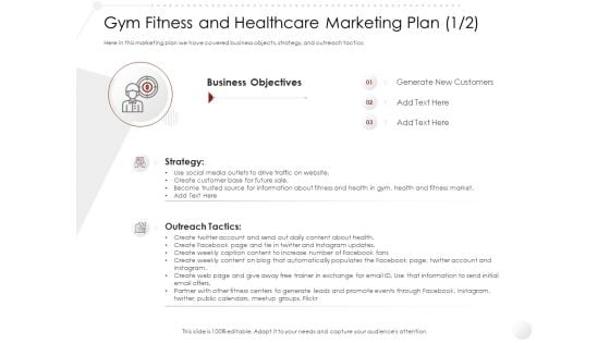 Market Entry Strategy Health Clubs Industry Gym Fitness And Healthcare Marketing Plan Business Strategy Infographics PDF