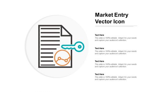 Market Entry Vector Icon Ppt PowerPoint Presentation Infographics Layout Ideas