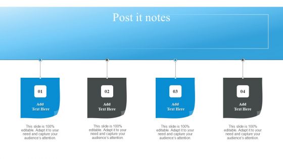 Market Evaluation Of IT Industry Post It Notes Mockup PDF