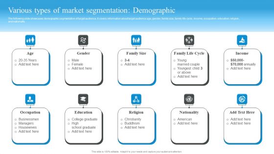 Market Evaluation Of IT Industry Various Types Of Market Segmentation Demographic Download PDF