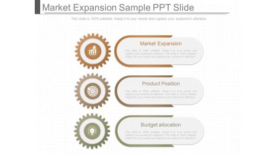 Market Expansion Sample Ppt Slide