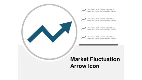Market Fluctuation Arrow Icon Ppt PowerPoint Presentation Model Graphics Template