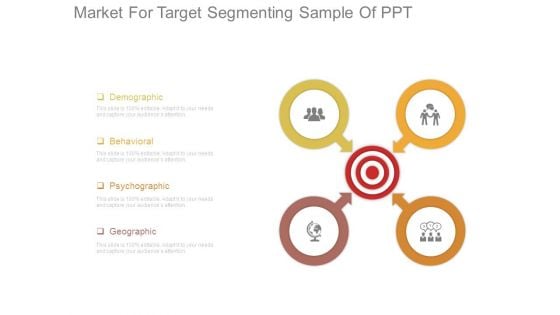 Market For Target Segmenting Sample Of Ppt