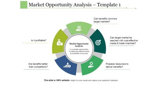Market Opportunity Analysis Template 1 Ppt PowerPoint Presentation Outline Brochure