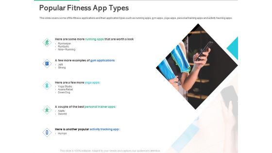 Market Overview Fitness Industry Popular Fitness App Types Ppt Inspiration Brochure PDF