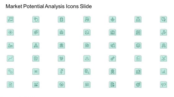 Market Potential Analysis Icons Slide Ppt Ideas Layout PDF