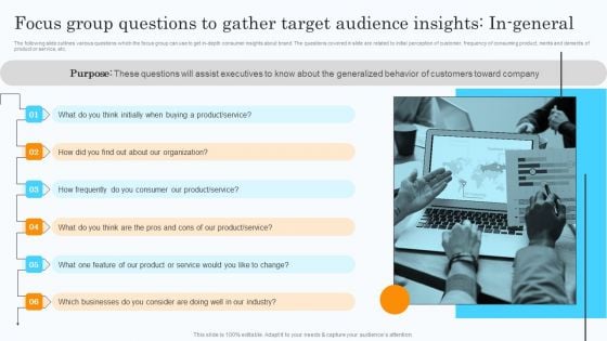 Market Research Assessment Of Target Market Requirements Focus Group Questions To Gather Target Audience Diagrams PDF
