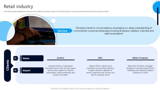 Market Research Evaluation Company Outline Retail Industry Infographics PDF Market Research Evaluation Company Outline Retail Industry Infographics PDF