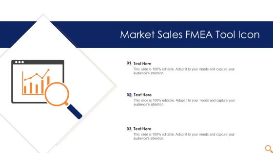 Market Sales FMEA Tool Icon Ppt PowerPoint Presentation Pictures Infographic Template PDF