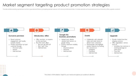 Market Segment Targeting Product Promotion Strategies Download PDF