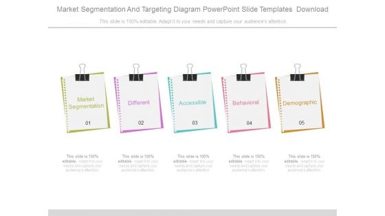 Market Segmentation And Targeting Diagram Powerpoint Slide Templates Download