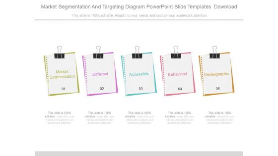 Market Segmentation And Targeting Diagram Powerpoint Slide Templates Download