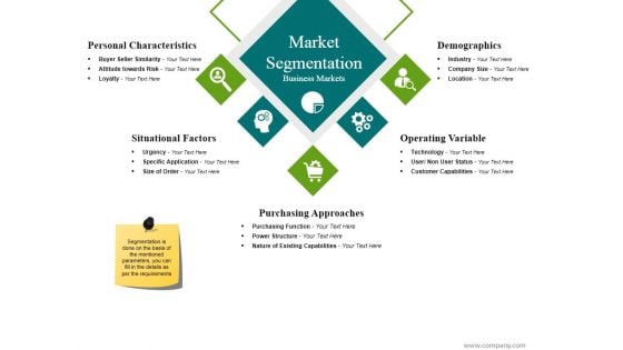 Market Segmentation Business Markets Ppt PowerPoint Presentation Portfolio Templates