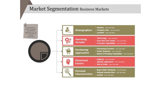 Market Segmentation Business Markets Ppt PowerPoint Presentation Professional Designs Download