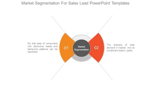 Market Segmentation For Sales Lead Powerpoint Templates