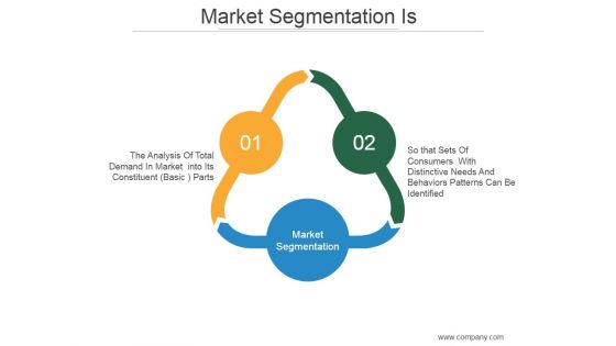 Market Segmentation Is Ppt PowerPoint Presentation Design Templates