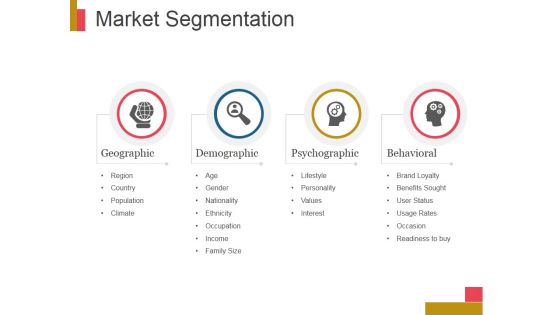 Market Segmentation Ppt PowerPoint Presentation Topics