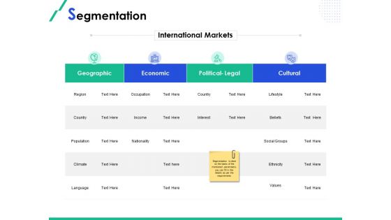 Market Segmentation Segmentation Climate Ppt Show Elements PDF