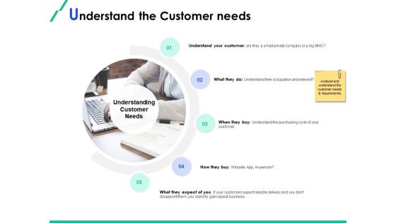 Market Segmentation Understand The Customer Needs Ppt Infographic Template Vector PDF