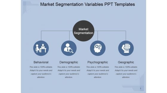 Market Segmentation Variables Ppt PowerPoint Presentation Themes