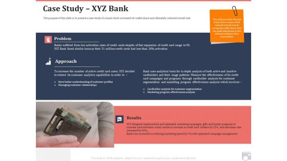 Market Share By Category Case Study XYZ Bank Ppt Summary File Formats PDF