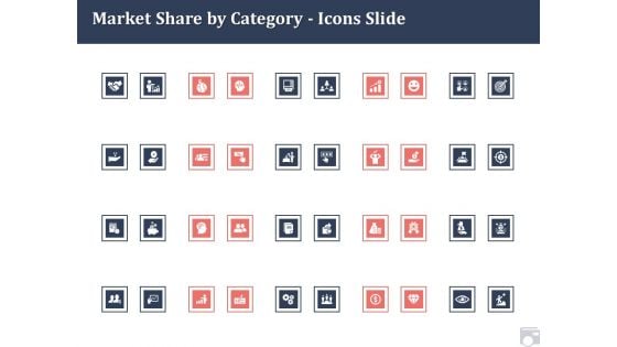 Market Share By Category Icons Slide Ppt Outline Brochure PDF