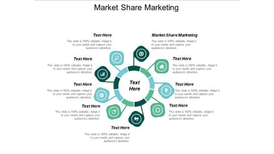 Market Share Marketing Ppt PowerPoint Presentation Pictures Icons Cpb