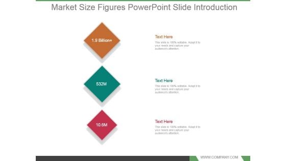 Market Size Figures Powerpoint Slide Introduction