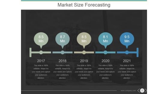 Market Size Forecasting Ppt PowerPoint Presentation Influencers