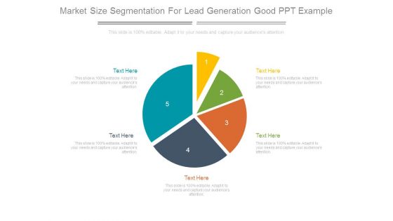 Market Size Segmentation For Lead Generation Good Ppt Example