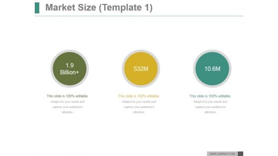 Market Size Template 1 Ppt PowerPoint Presentation Introduction