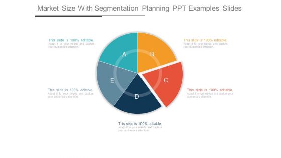 Market Size With Segmentation Planning Ppt Examples Slides