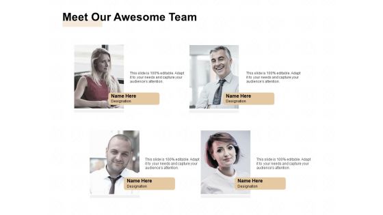 Market Sizing Meet Our Awesome Team Ppt Styles Information PDF