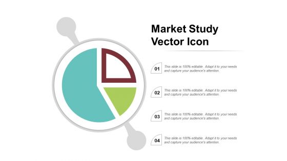 Market Study Vector Icon Ppt PowerPoint Presentation File Slides