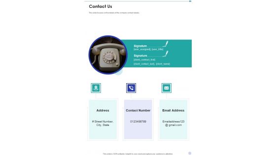 Market Survey Solutions Proposal Contact Us One Pager Sample Example Document Market Survey Solutions Proposal Contact Us One Pager Sample Example Document