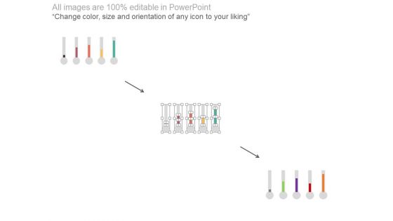 Market Trends Chart With Percentage And Icons Powerpoint Slides