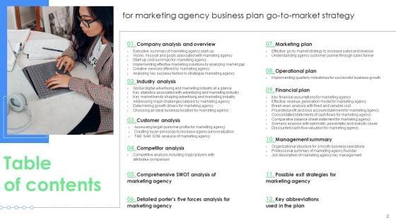 Marketing Agency Business Plan Go To Market Strategy