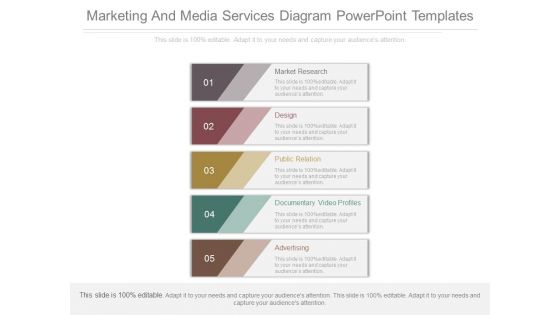 Marketing And Media Services Diagram Powerpoint Templates